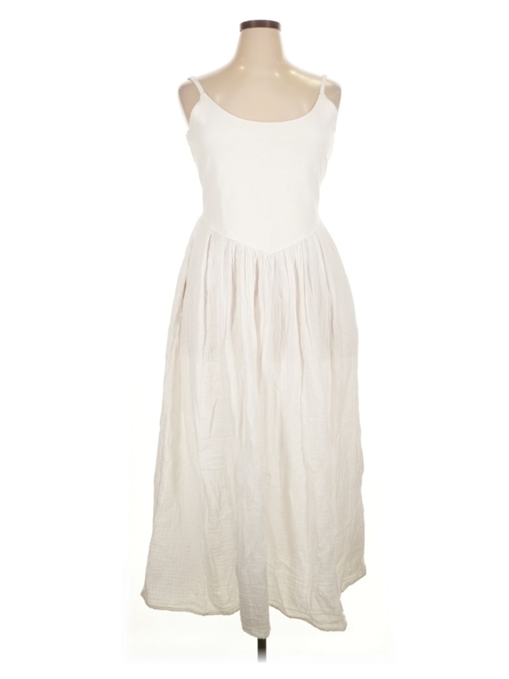 Aerie At the Barre White Midi Dress